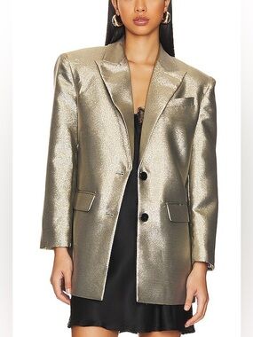 Ronny Kobo Metallic Blazer
